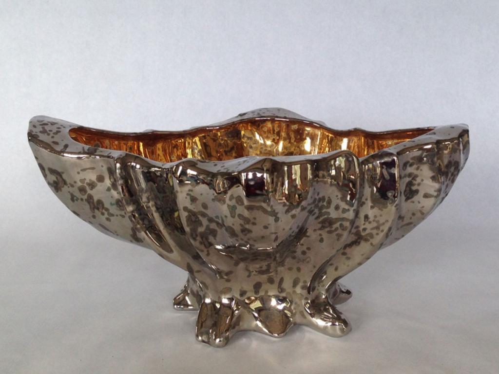 platinum and gold bowl for my roses